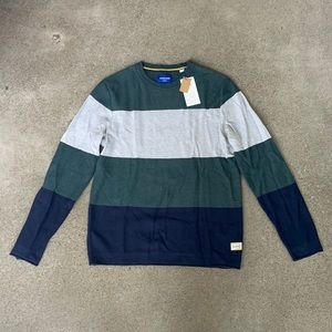 *NWT* Jack & Jones Striped Crew Neck